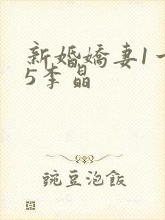 新婚娇妻1一25李晶