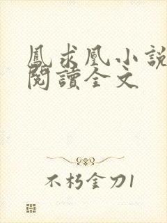 凤求凰小说免费阅读全文