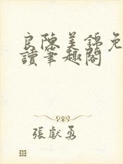 良陈美锦免费阅读笔趣阁