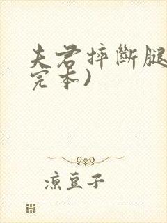 夫君摔断腿后(完本)