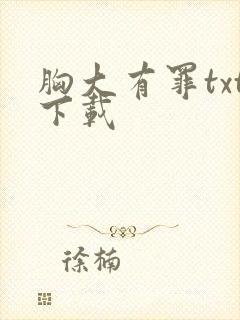 胸大有罪txt下载