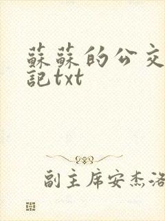 苏苏的公交车日记txt