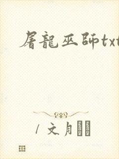 屠龙巫师txt封面