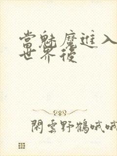 当魅魔进入快穿世界后