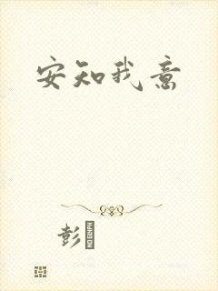 安知我意封面