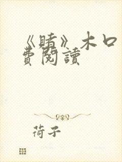 《赌》木口银免费阅读