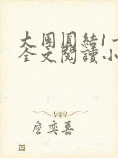 大团圆结1一6全文阅读小说