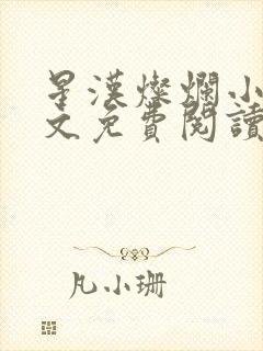 星汉灿烂小说全文免费阅读