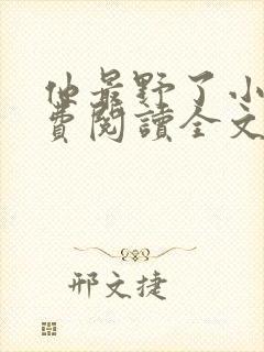 他最野了小说免费阅读全文