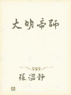 大明帝师封面