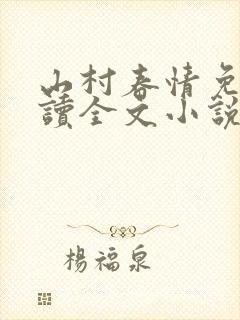 山村春情免费阅读全文小说封面