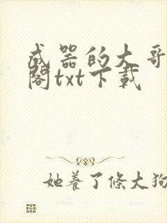成器的大哥笔趣阁txt下载封面