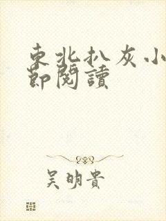 东北扒灰小说分节阅读封面