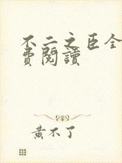 不二之臣全文免费阅读