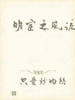 明宦之风流无边