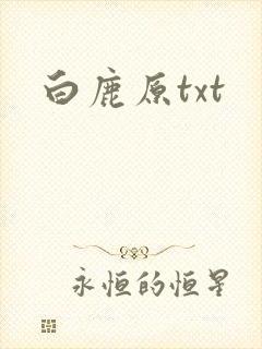 白鹿原txt