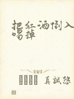 把红酒倒入b里喝掉封面
