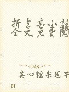 折月亮小说在线全文免费阅读封面