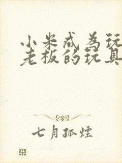 小米成为玩具店老板的玩具封面