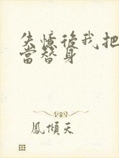 失忆后我把渣攻当替身封面