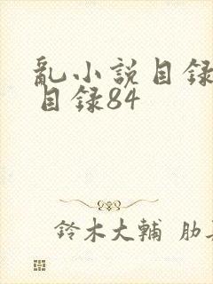 乱小说目录阅读目录84