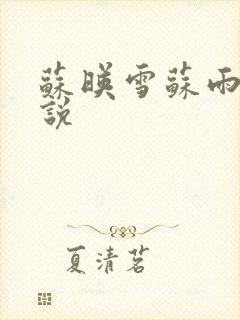 苏映雪苏雨柔小说