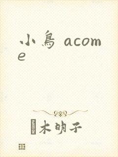 小鸟 acome