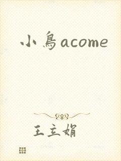小鸟acome封面
