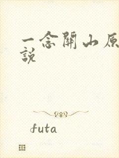 一念关山原著小说