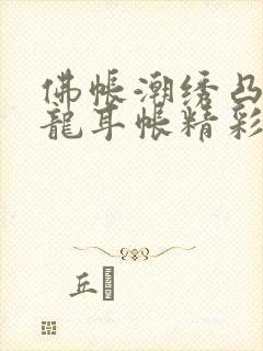 佛帐潮绣凸浮双龙耳帐精彩片段