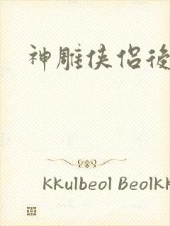 神雕侠侣后传封面