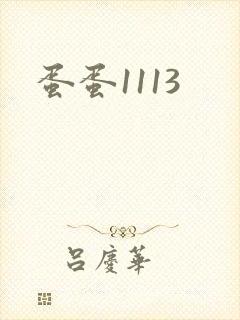 蛋蛋1113封面