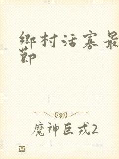 乡村活寡最新章节