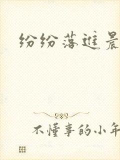 纷纷落进晨色里封面