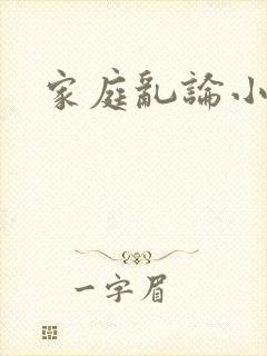 家庭乱论小说