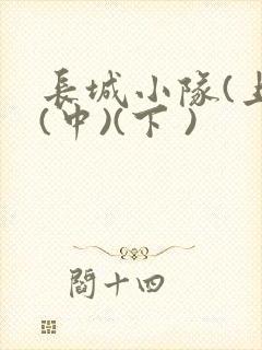 长城小队(上)(中)(下 )