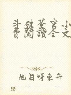 斗破苍穹小说免费阅读全文无弹窗