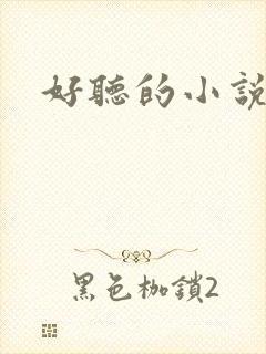 好听的小说名字