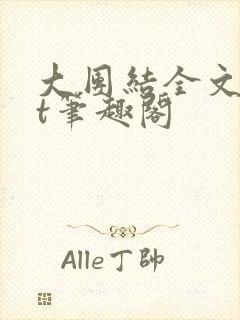 大团结全文txt笔趣阁封面