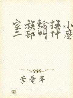 家族轮换小说第二部叫什么名字