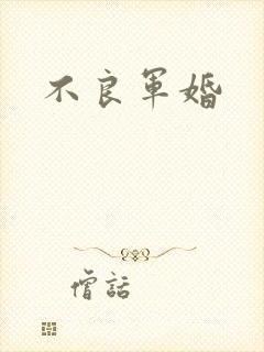 不良军婚封面