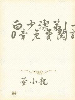 白少洁第1一40章免费阅读封面