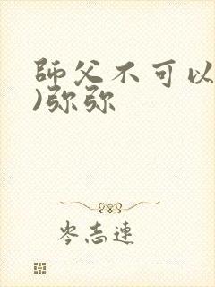师父不可以(限)弥弥封面