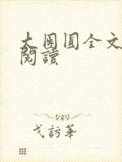 大团圆全文完整阅读封面