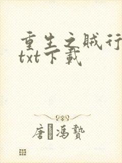 重生之贼行天下txt下载