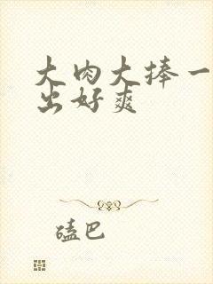 大肉大捧一进一出好爽