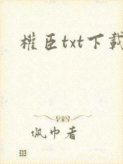 权臣txt下载封面