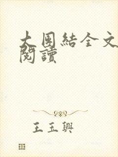 大团结全文免费阅读封面