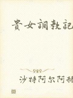 贵女调教记封面