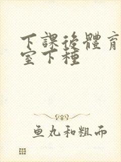 下课后体育器材室下种